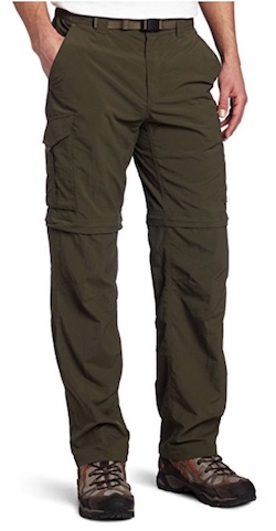 Columbia convertible pants in many colors - for salmon fishing in Alaska.
