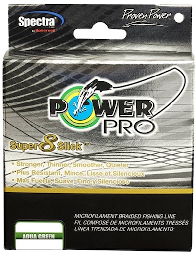 Power Pro coho salmon fishing line.
