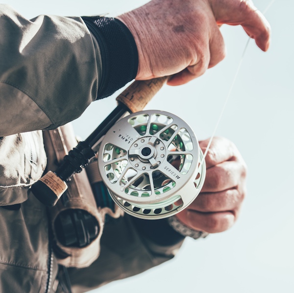 Fly fishing reel and rod.