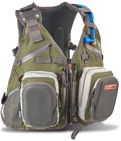 Florida fishing vest for saltwater fishing.