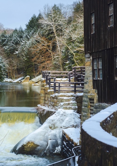 McConnell's Mill trout stream dam in Slippery Rock, PA.