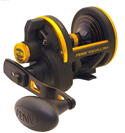 Penn Squall baitcasting reel.