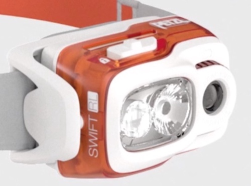 Petzl Actik Core headlamp for fishing.