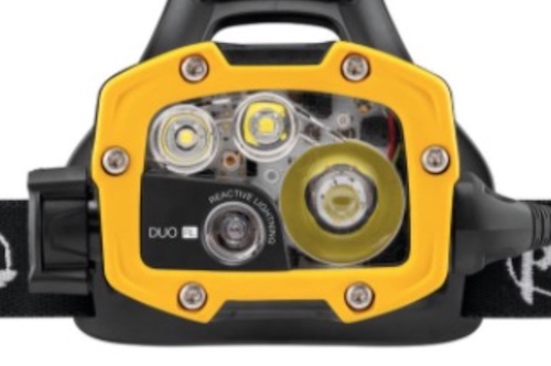 Petzl DUO S fishing headlamp and boating headlamp.