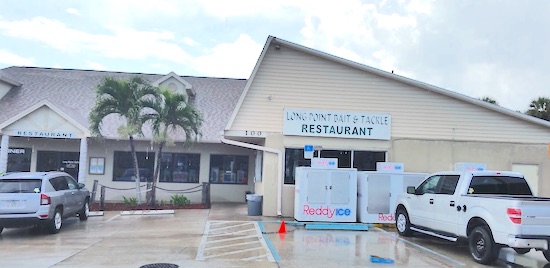 Restaurant and bait house near Sebastian Inlet Fishing Pier.