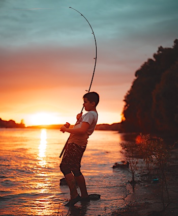 Reeling fish in (retrieval) is a learned skill in fishing that is very important.