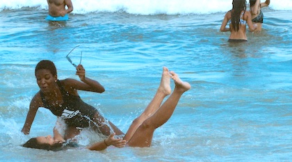 Someone threw a Karen off the fishing pier so everyone could fish in peace.